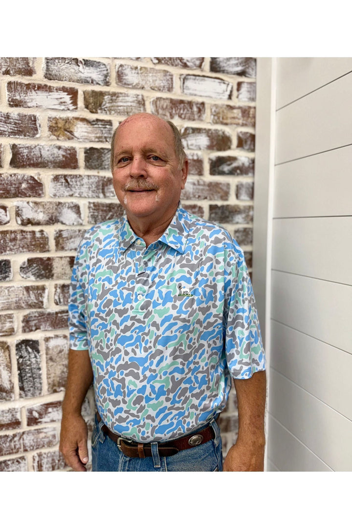 Bull & Briar | Adult Coastal Camo Polo