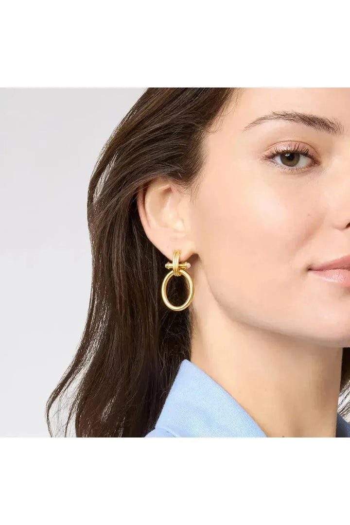 Julie Vos ~ Bamboo Doorknocker Earring