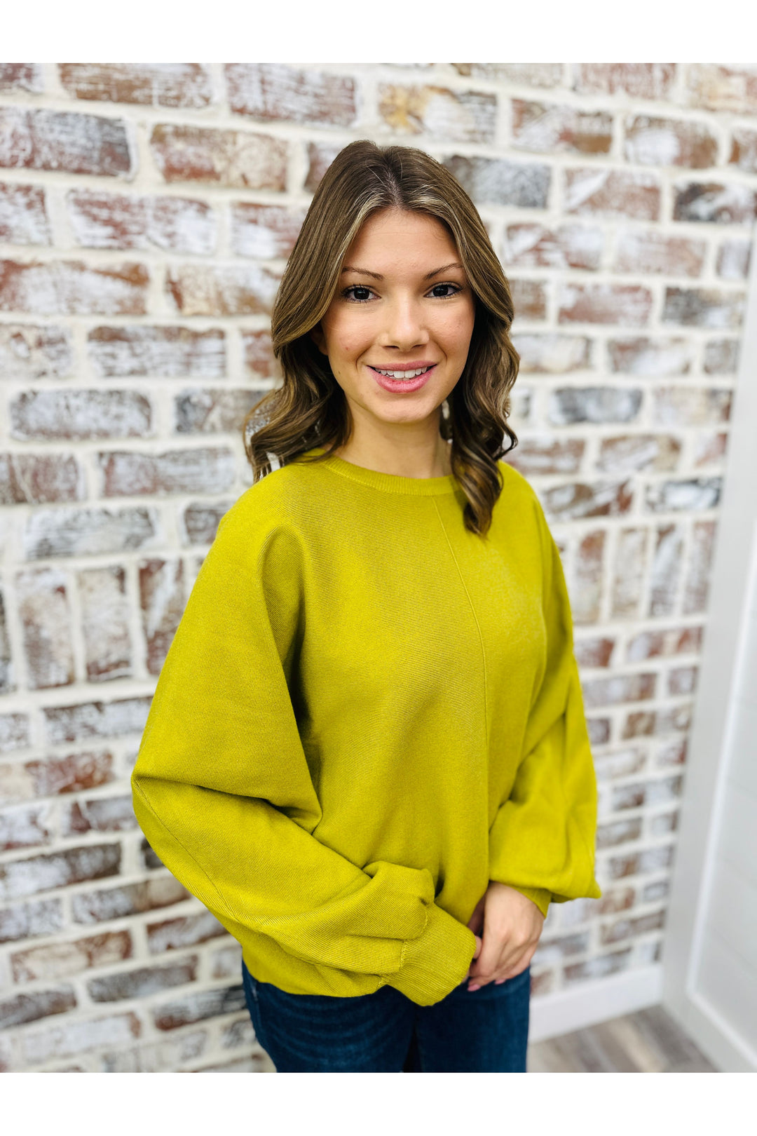 Loving Lime Sweater Top