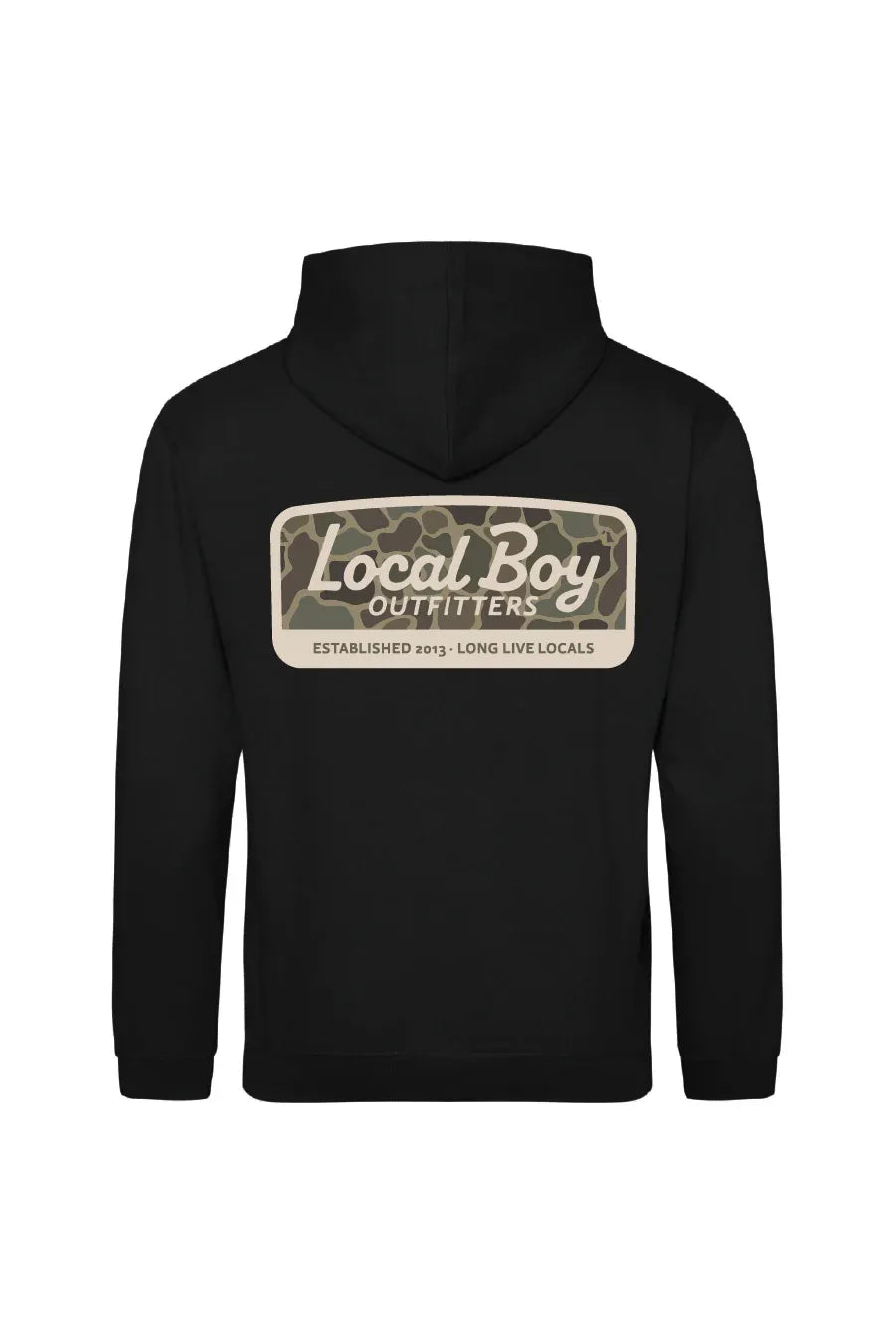 Local Boy | Brushwood Hoodie Brush Camo Mark - Black