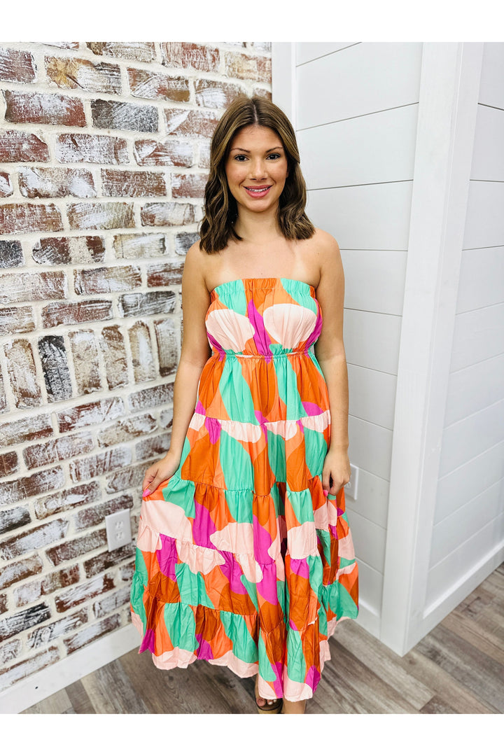Color Me Crazy Midi Dress