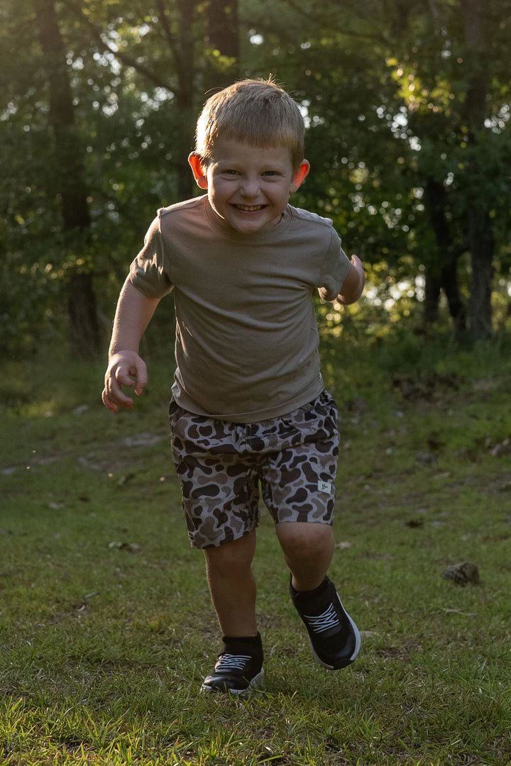 Combat Waterfowl | Youth Volley Shorts - Mosul Camo