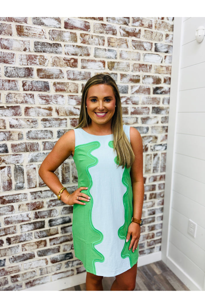Wavy Pop Mini Dress