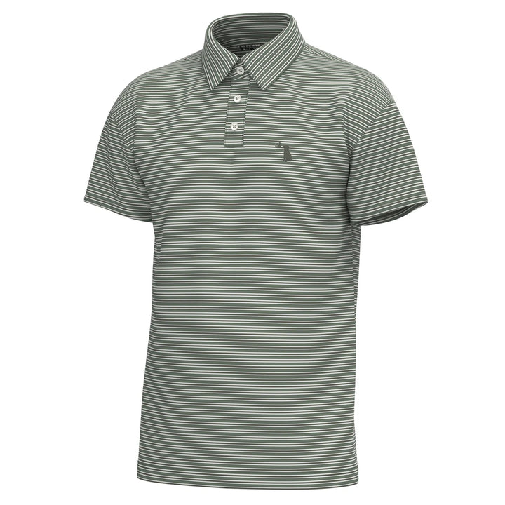 Local Boy | Surfside Polo - THYME/OLIVE/WHITE