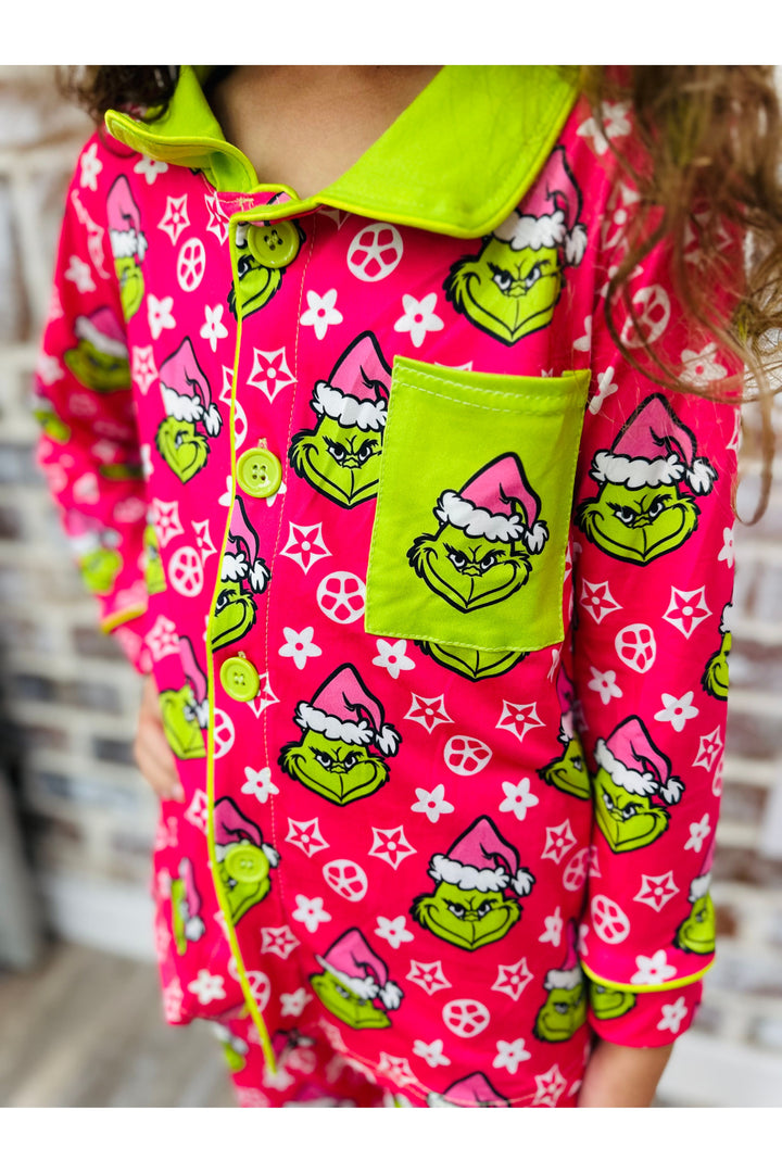 Girls Christmas Girly Pjs