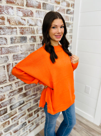 Vibrant Orange Sweater