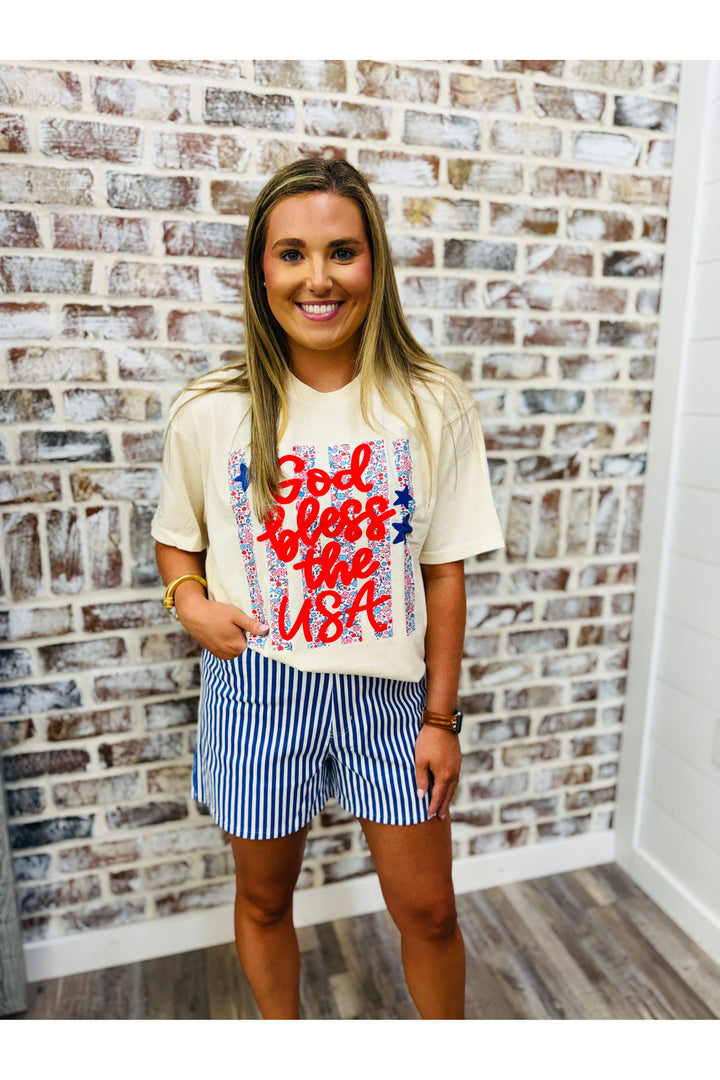 Blue Lines Shorts
