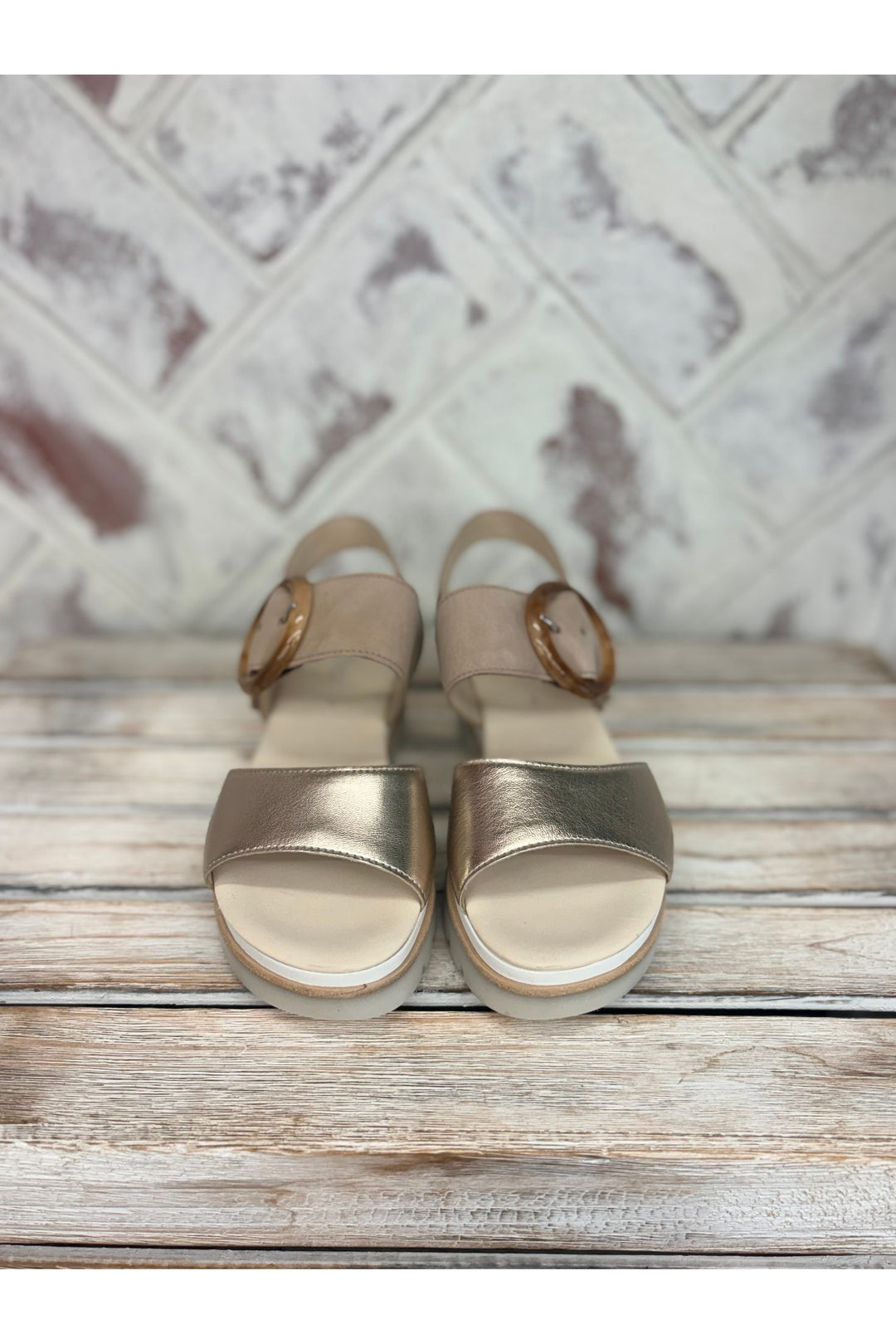 Gabor Metallic Sandal
