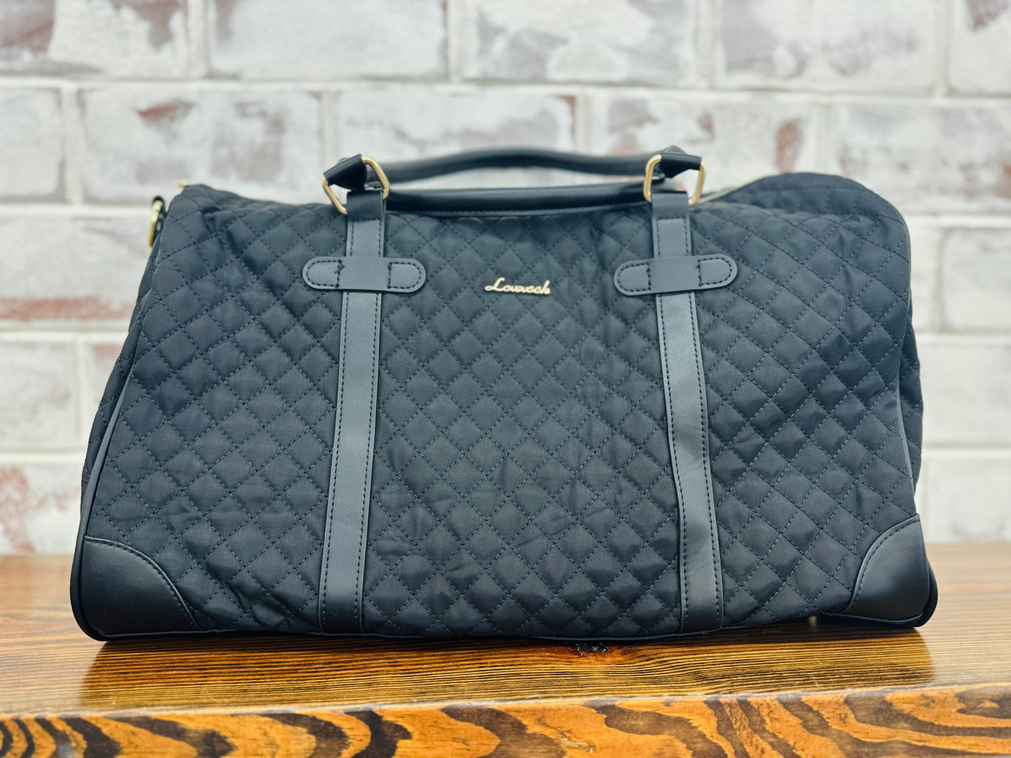 3 pc Quilted With Leather Straps~ Viral TikTok Bag