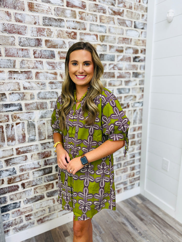 Martini Olive Design Dress