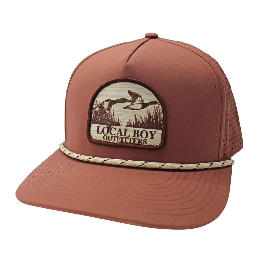 Local Boy| Youth Mallard Marsh Patch Perforated Rope Hat