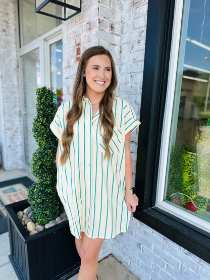 On-The-Go Striped Dress