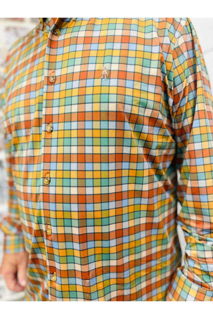 Southern Casanova | Georgia Clay Check Button Down