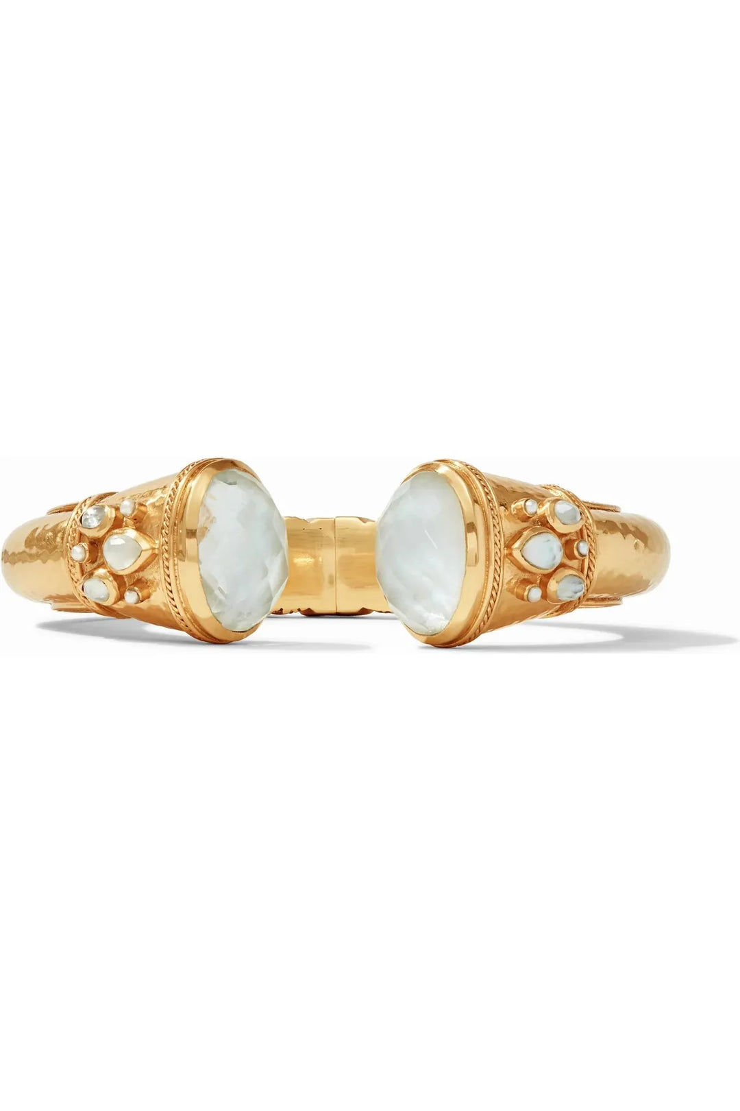 Julie Vos| Cannes Cuff~Iridescent Clear Crystal