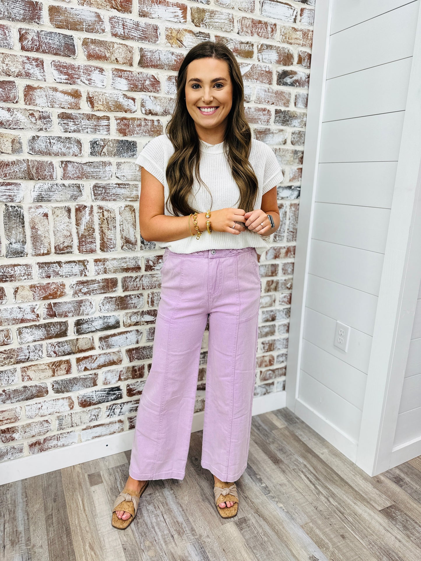 Braided Lilac Jean