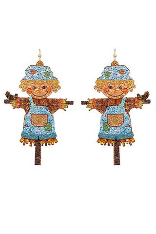 Scarecrow Glitter Earrings