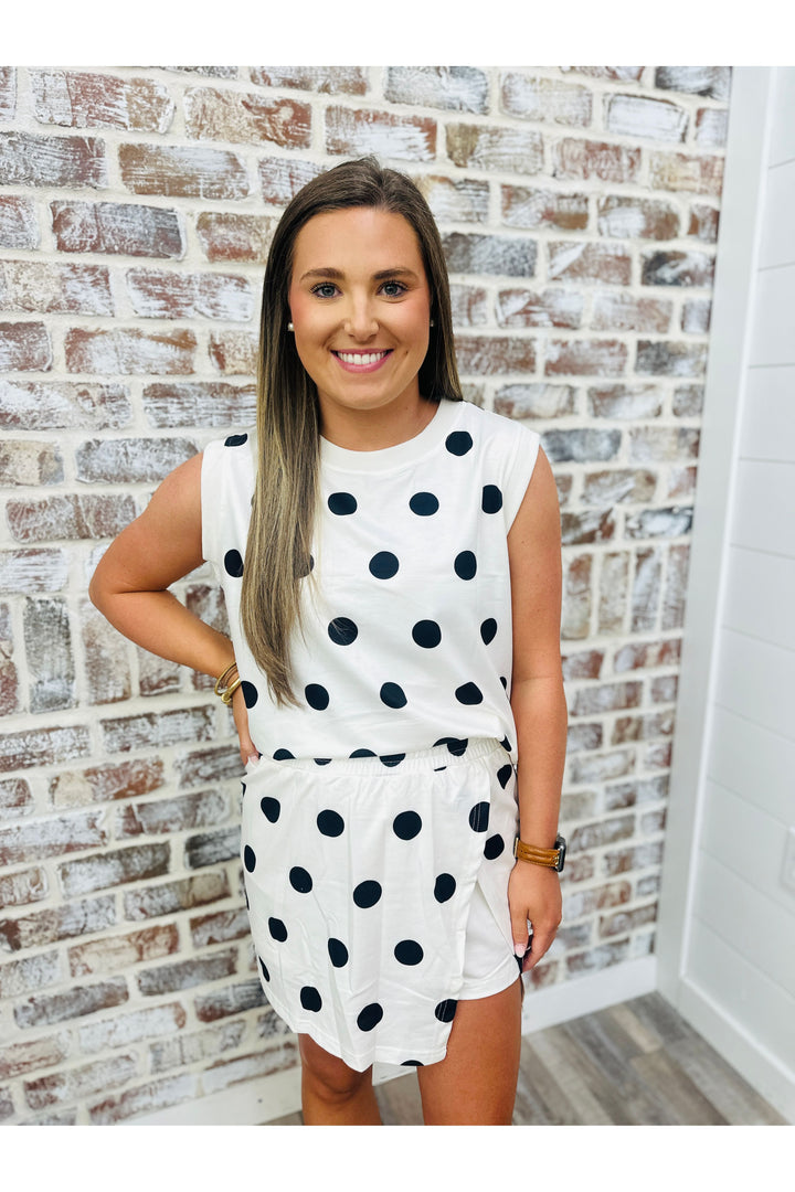 Polka Dot Darling Skort Set