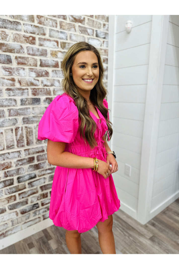 Barbie Pink Tied Dress