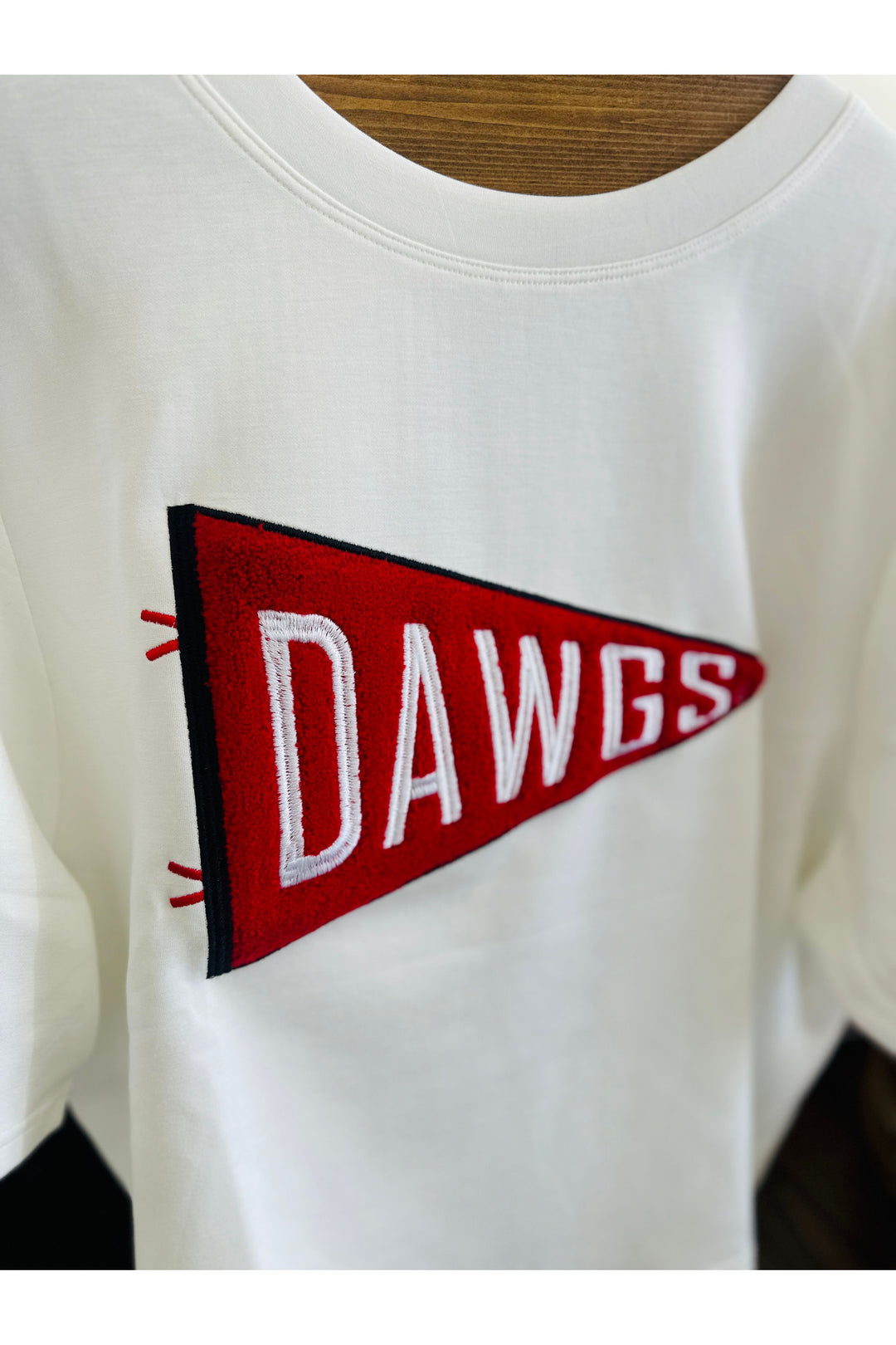 Dawgs Chenille Pennant - UGA Licensed Tee