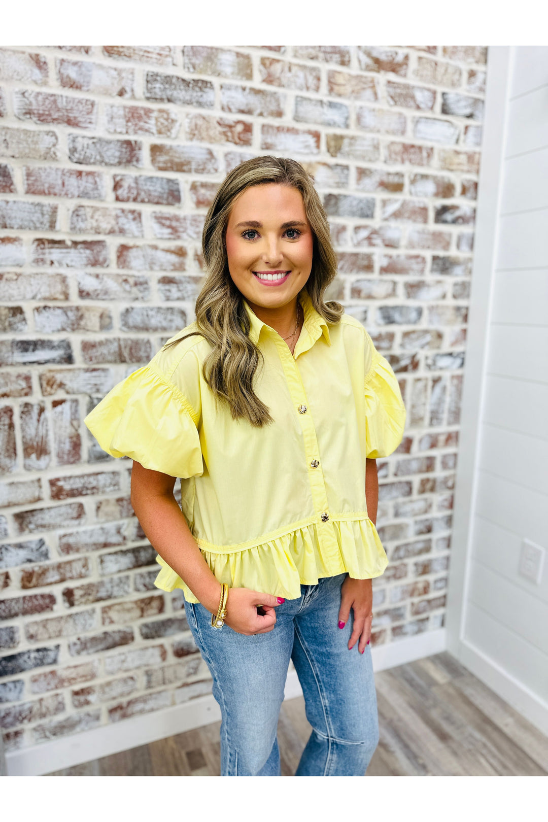 Yellow Charm Top