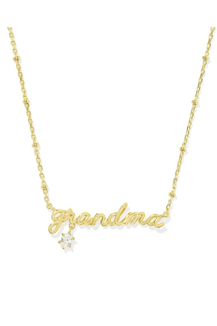 Kendra Scott | Grandma Gold Crystal Short Pendant Necklace