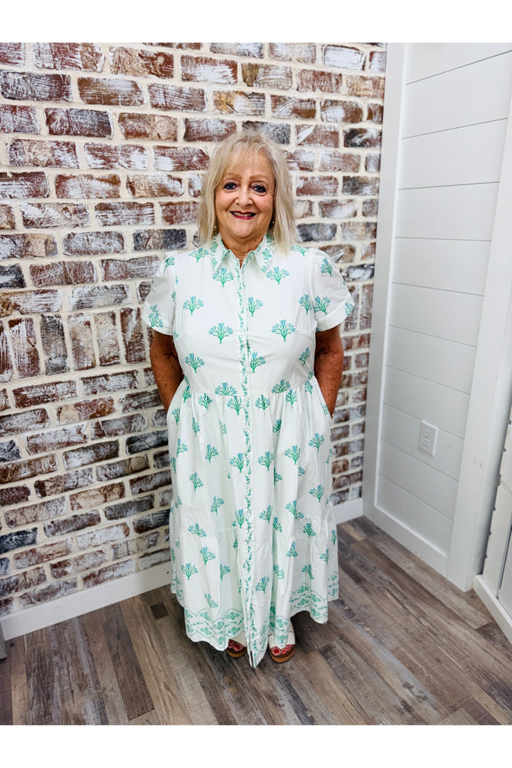 Mary Square| Jema Dress | Bell Blooms Blue
