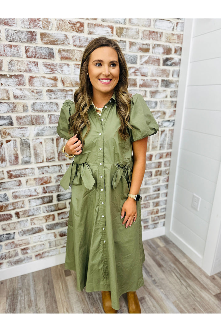 Sage & Sophistication Midi Dress