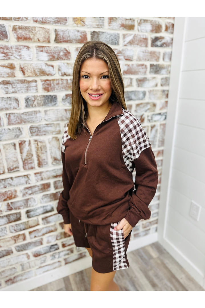 Brown Check Set