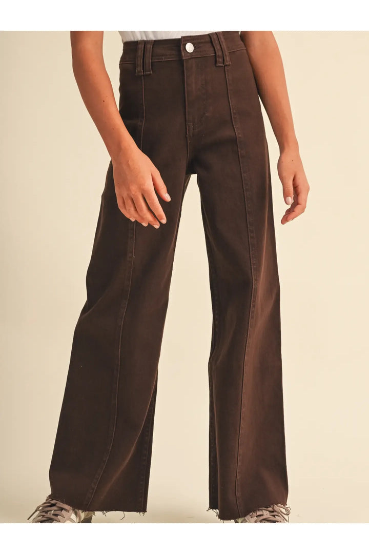 Tween Kids Girls Wide Leg Denim Pants (7-14)