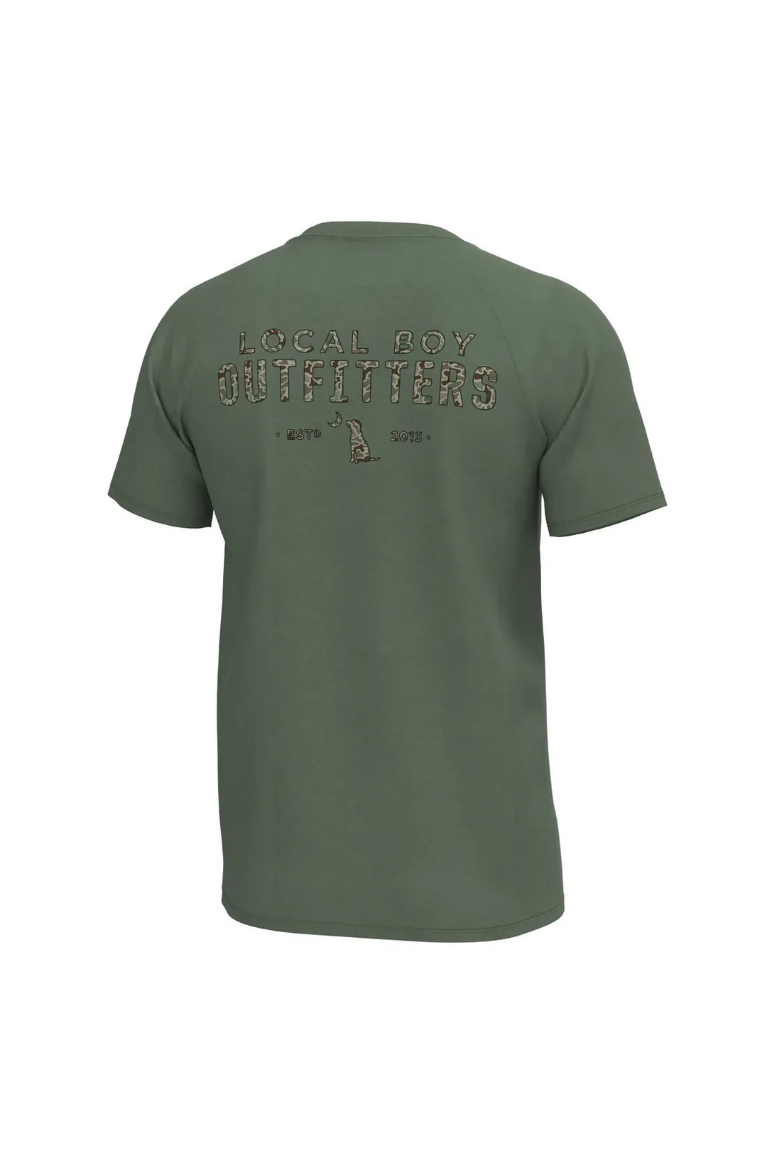 Local Boy | Old Signature Short Sleeve Heather Performance Shirt - Thyme