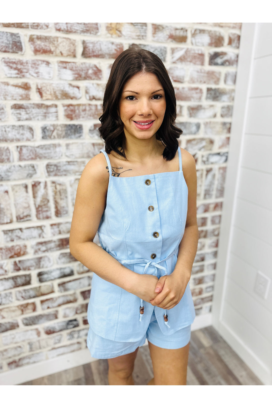 Light Blue Beaches Top