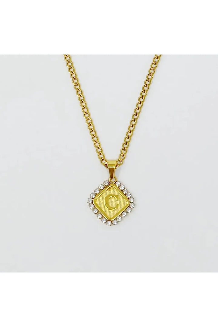 Aztec Delight Initial Necklace