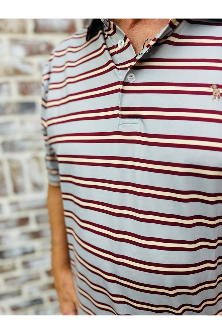 Southern Casanova | Bow & Arrow Stripe Polo