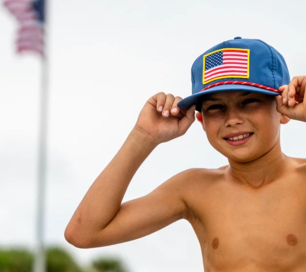 Local Boy| Youth Patriotic Low Profile Patch Rope Hat