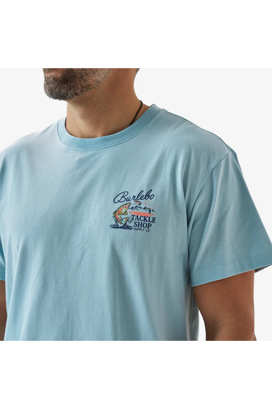 Burlebo SS Tee - Tackle Shop - Sky Blue