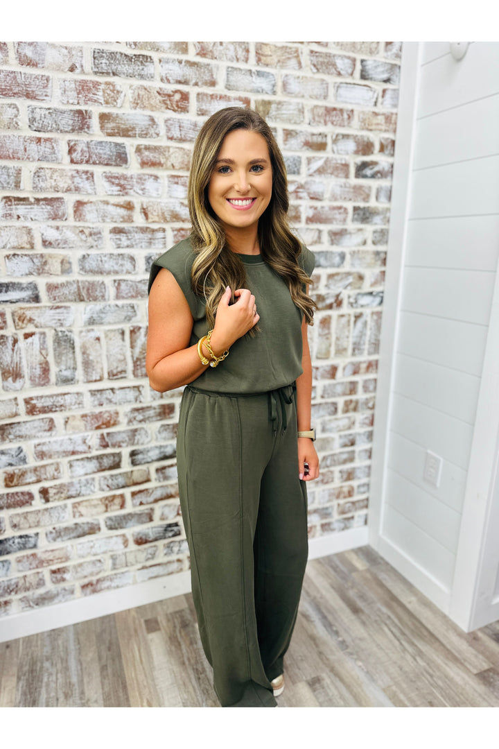 Dark Olive Modal Jumpsuit
