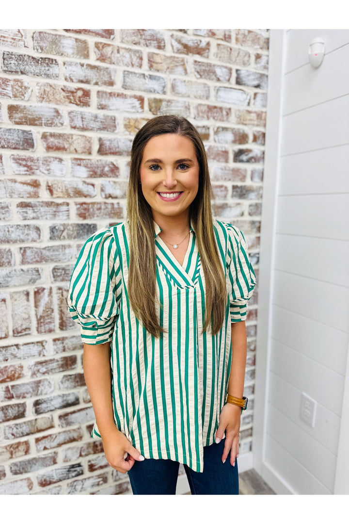 Emerald Lane Stripe Top
