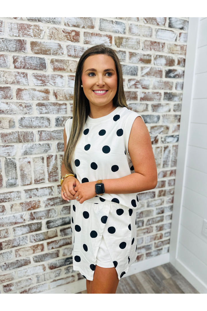 Polka Dot Darling Skort Set