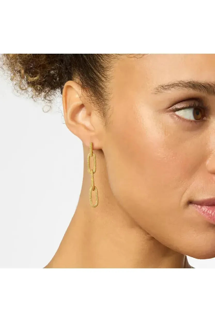 Julie Vos Cheval Paperclip Link Earring