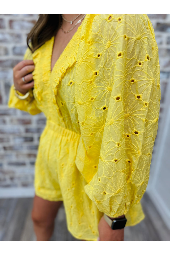 Sunshine Vneck Romper