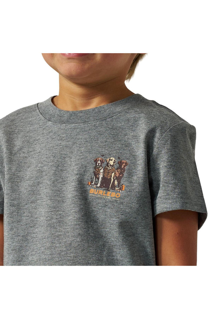 Burlebo Youth - Camo Duck Dogs - Dark Heather Grey