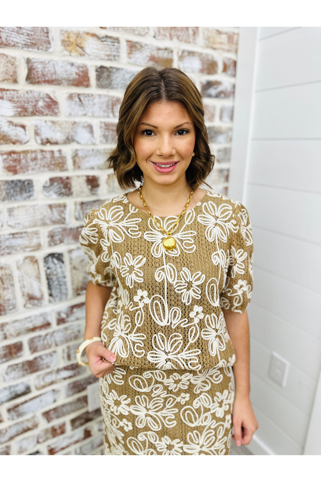 Floral Embroidered Top