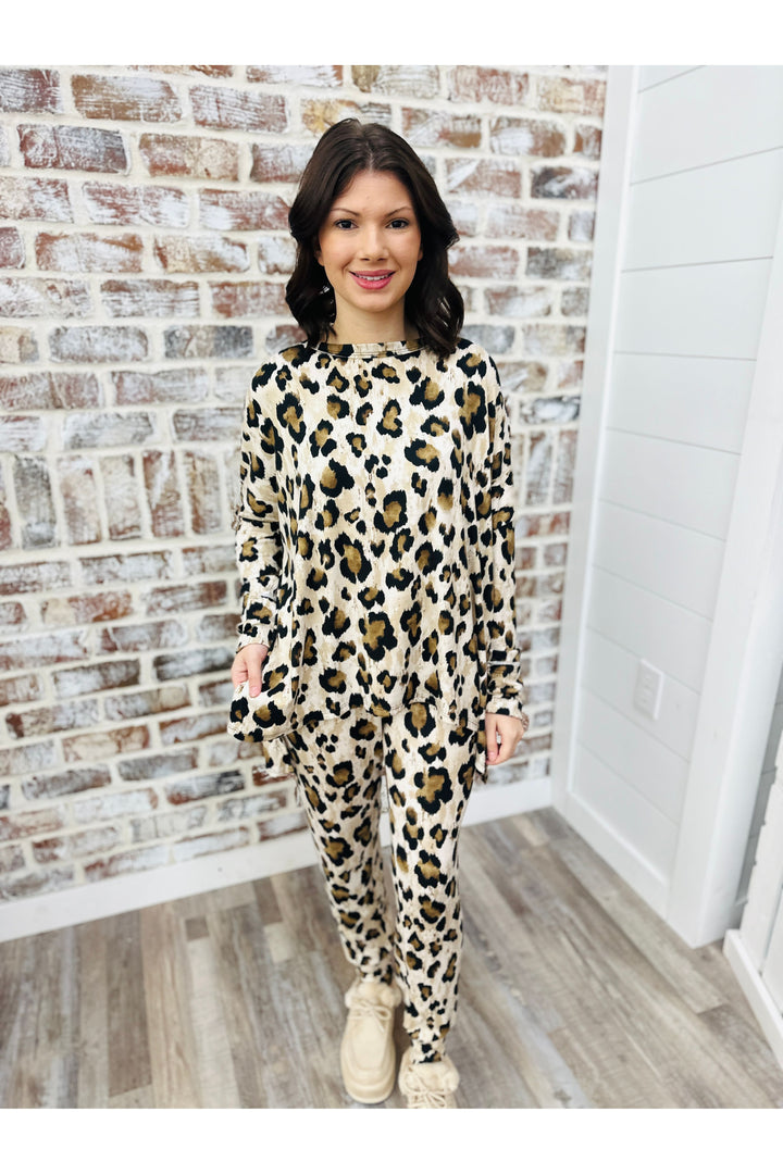 Soft Leopard Pj Set
