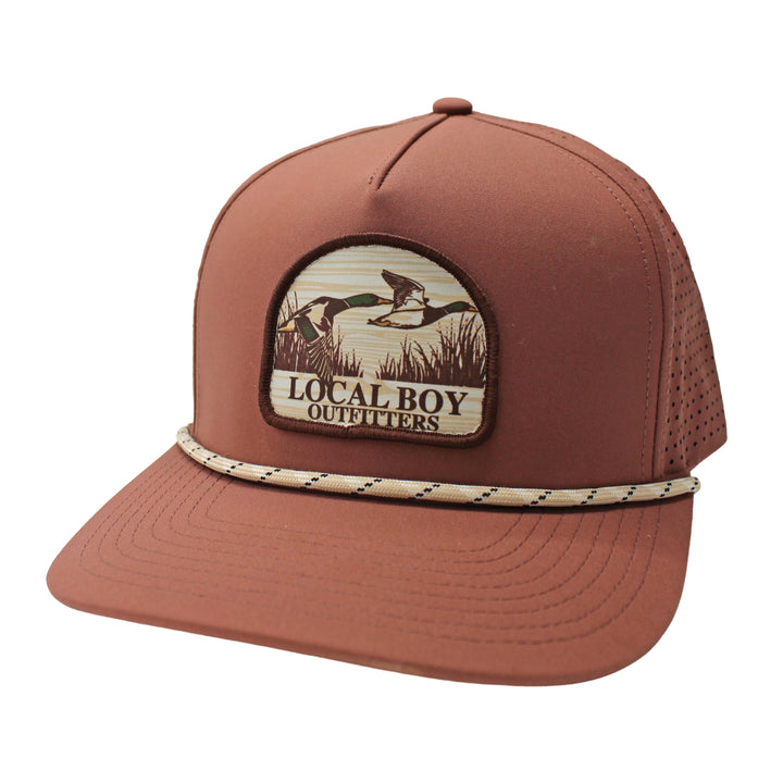 Local boy| Mallard Marsh Patch Perforated Rope Hat