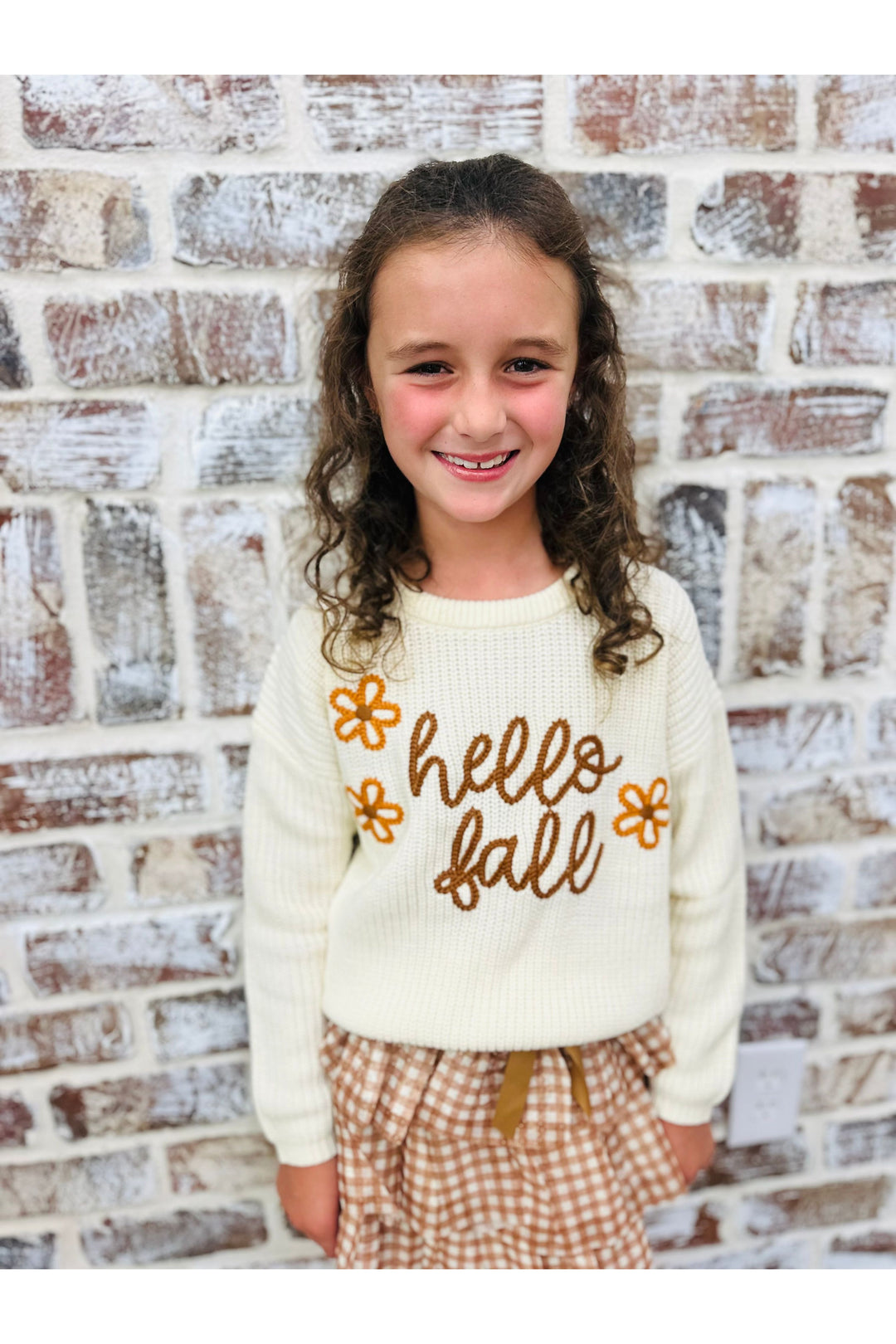 Youth Mom & Me “Hello Fall” Knit Sweater