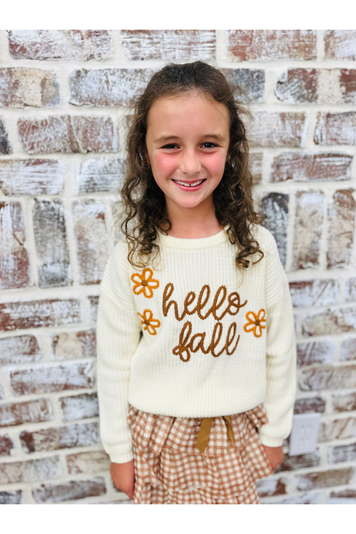 Youth Mom & Me “Hello Fall” Knit Sweater