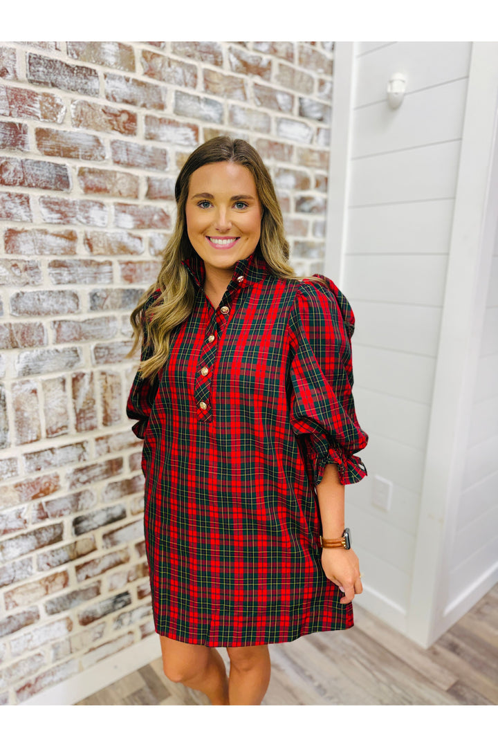 Ritzy Plaid Dress