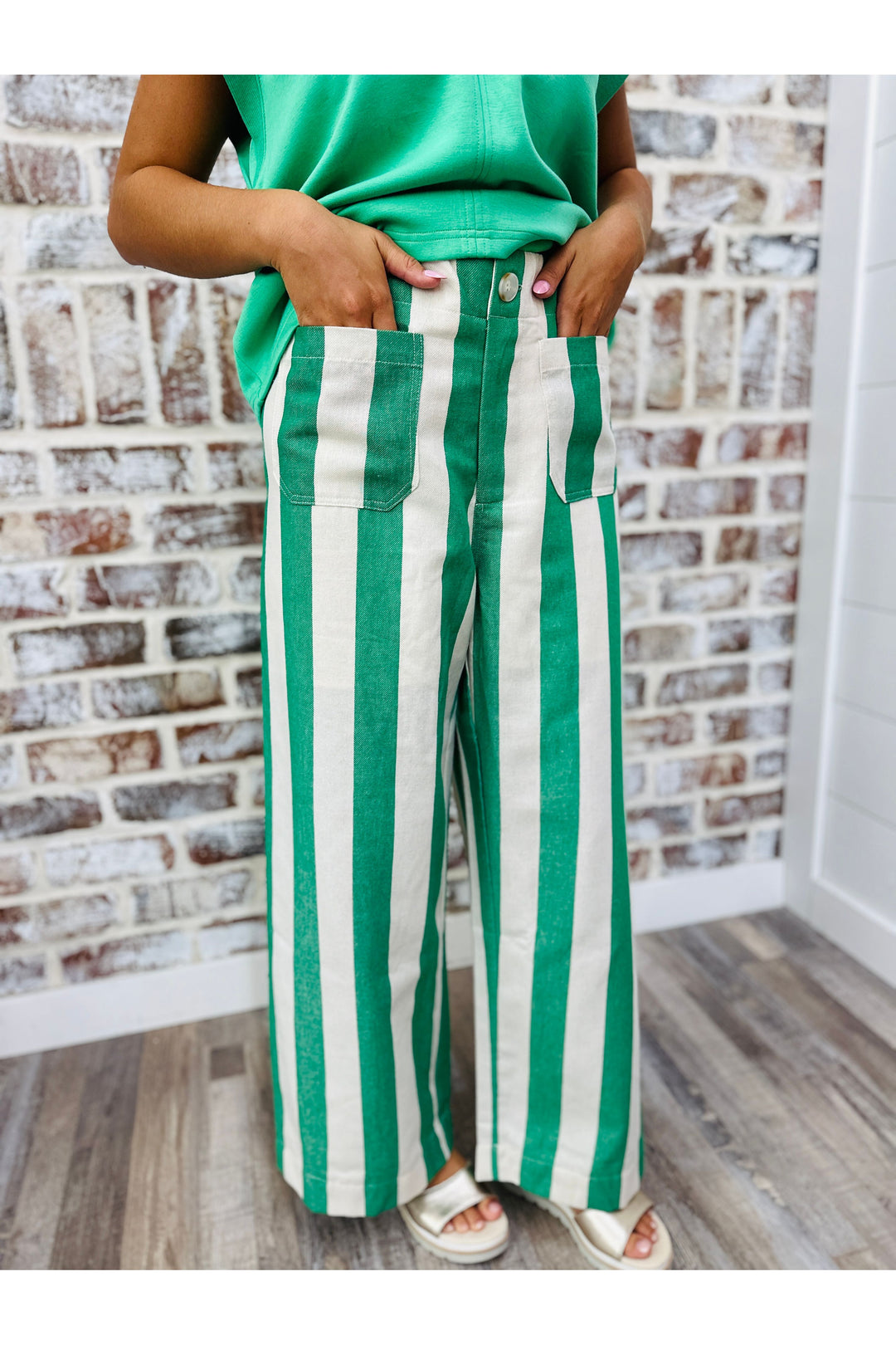 Lucky Linen Stripe Pants