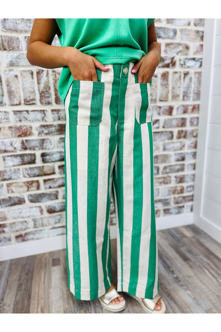 Lucky Linen Stripe Pants