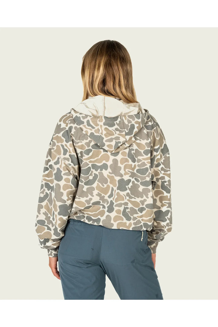 Marsh Wear | Women's Fireside Hoodie - Khaki Mallard Camo